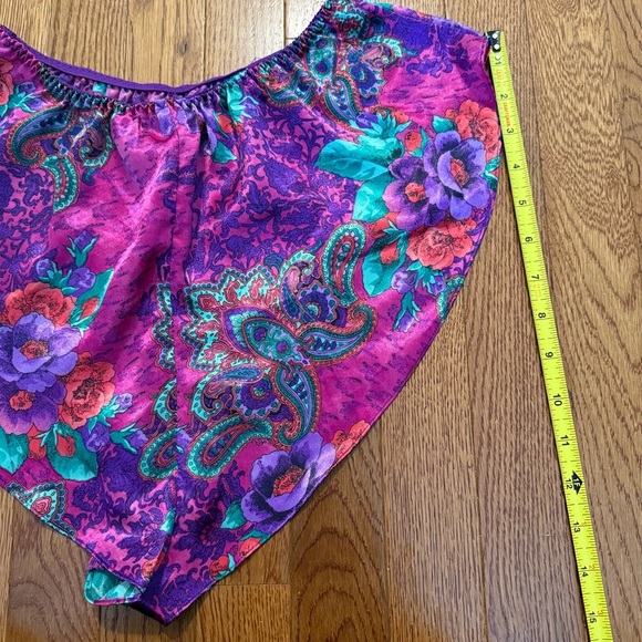 VTG Victoria's Secret Cami Shorts Gold Label small 90s, Cheeky lingerie satin - Picture 12 of 13